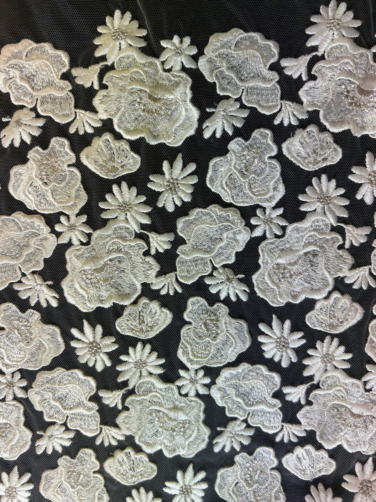 Dentelle Brodée Ivoire - Thora