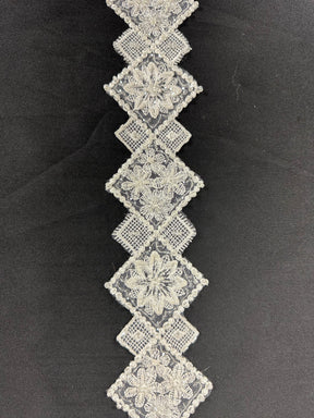 Bordure en dentelle perlée ivoire - Bumbershoot