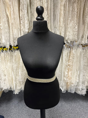 Garniture de robe en perles de champagne - Transform
