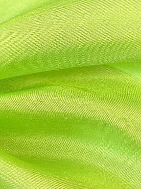 Habotai en soie citron vert tropical - Mosaic