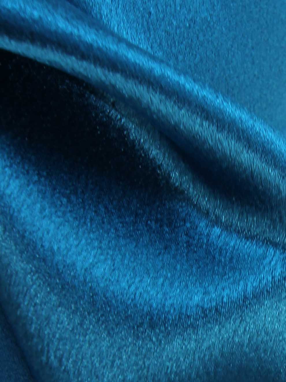 Satin Crêpe Polyester Turquoise - Désir