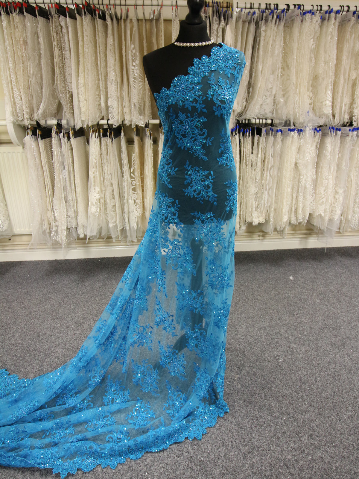 Dentelle Perlée Turquoise - Kady