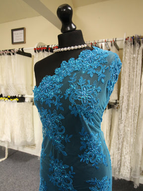 Dentelle Perlée Turquoise - Kady