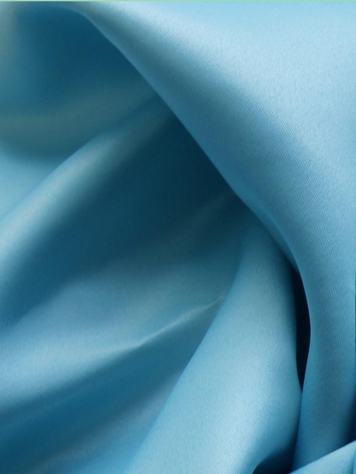 Satin Polyester Turquoise - Majestueux