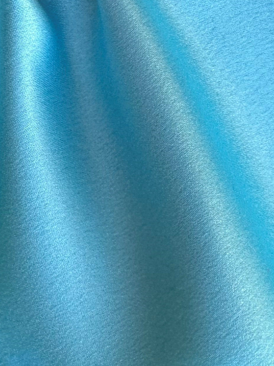 Satin de polyester turquoise - Moldavie