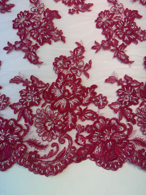 Dentelle rose bonbon - Victoria.