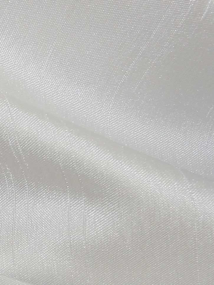 Dupion en satin de polyester blanc - Clarté