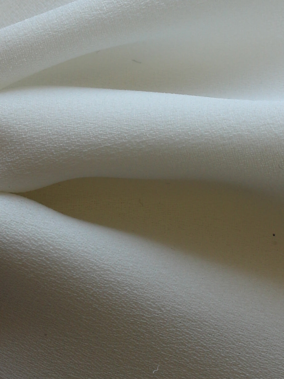 Crêpe Polyester Blanc - Sacrement