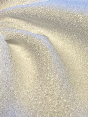 Crêpe blanc avec envers en satin de polyester - Népal