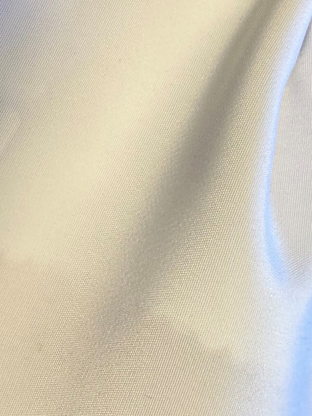 Satin de polyester blanc léger - Jamaïque