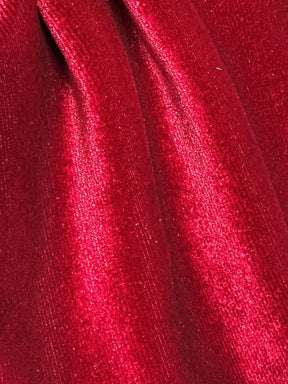 Wine Stretch Silk Velvet - Cozy