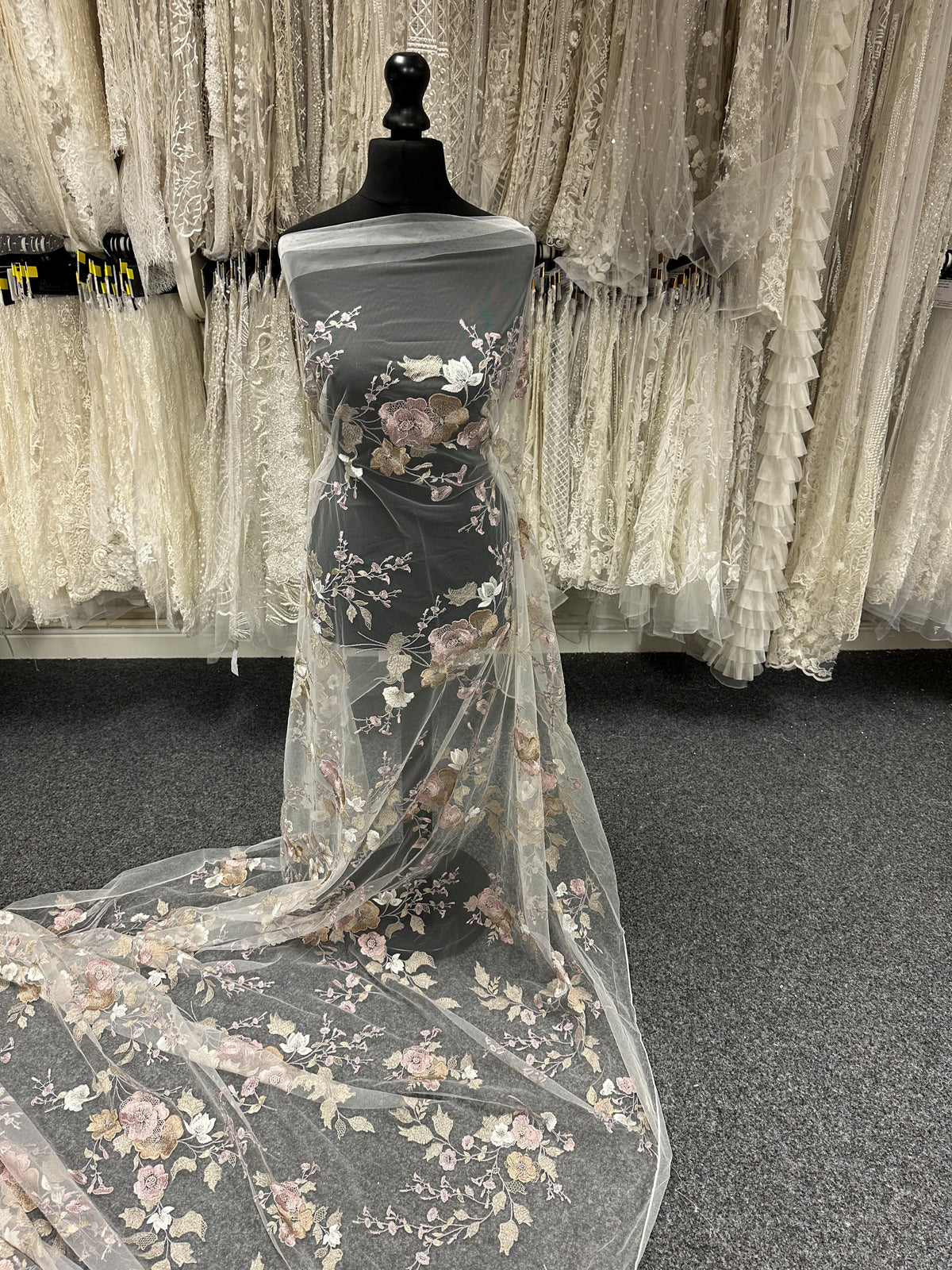 Ivory, Rose Gold and Pink Lace - EB5055