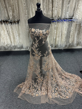 Dentelle perlée dorée - Dillon