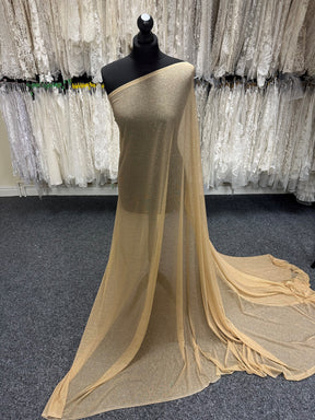 Tissu pailleté extensible doré - Ballerina