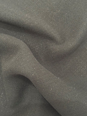 Black Polyester Double Crepe - Lugano