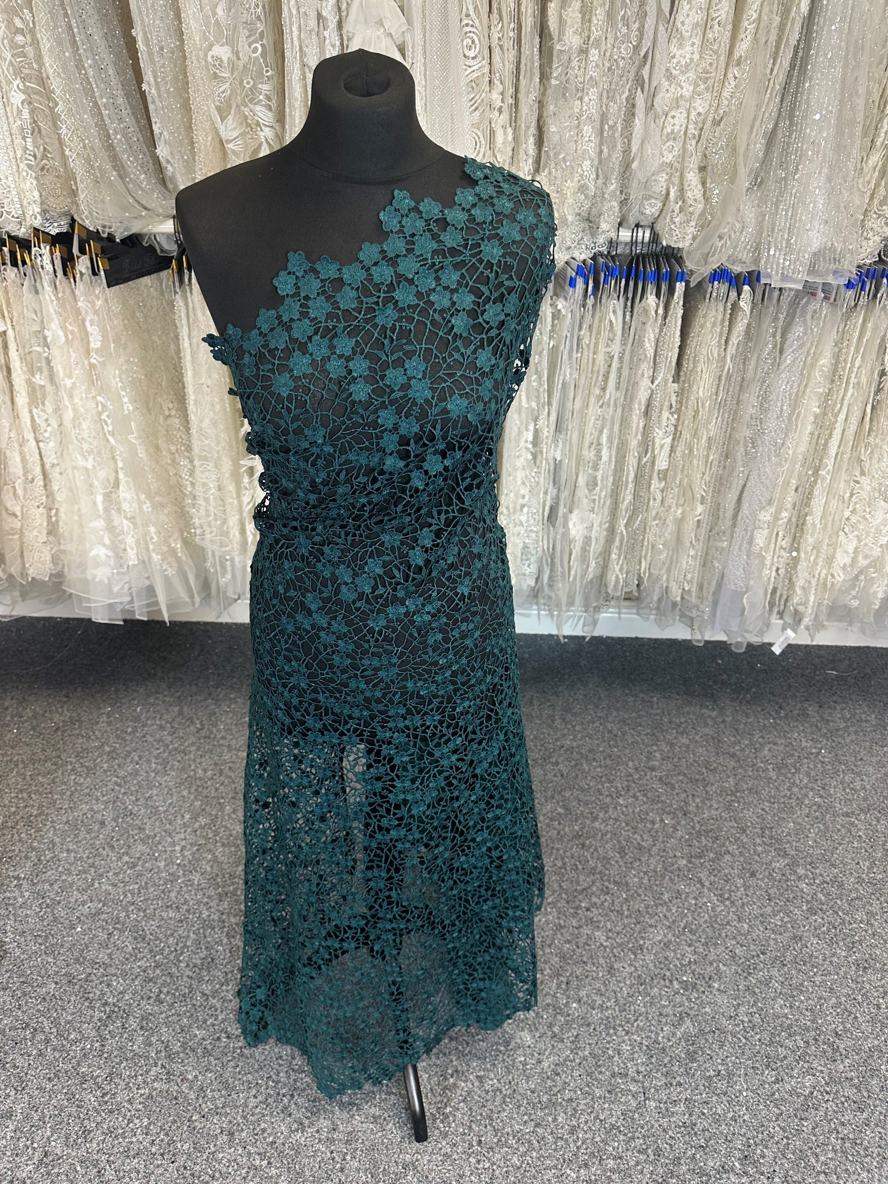 Dentelle Guipure Vert Foncé - Ebba