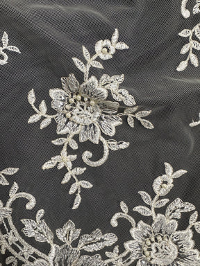 Dentelle perlée ivoire - Languide (CF Lucinda)