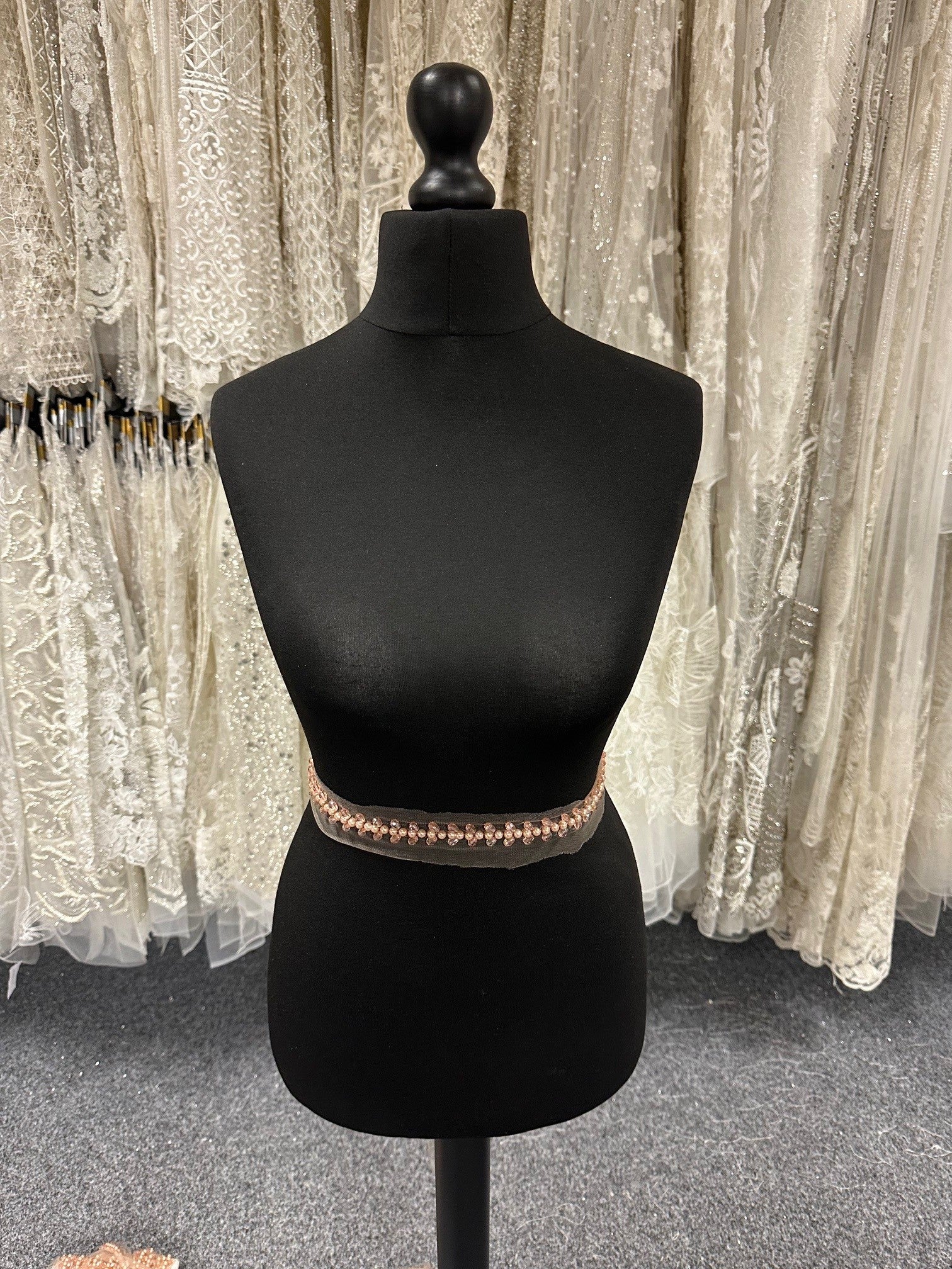 Garniture en cristal or rose - EH2023