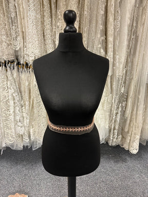 Garniture en cristal or rose - EH2023