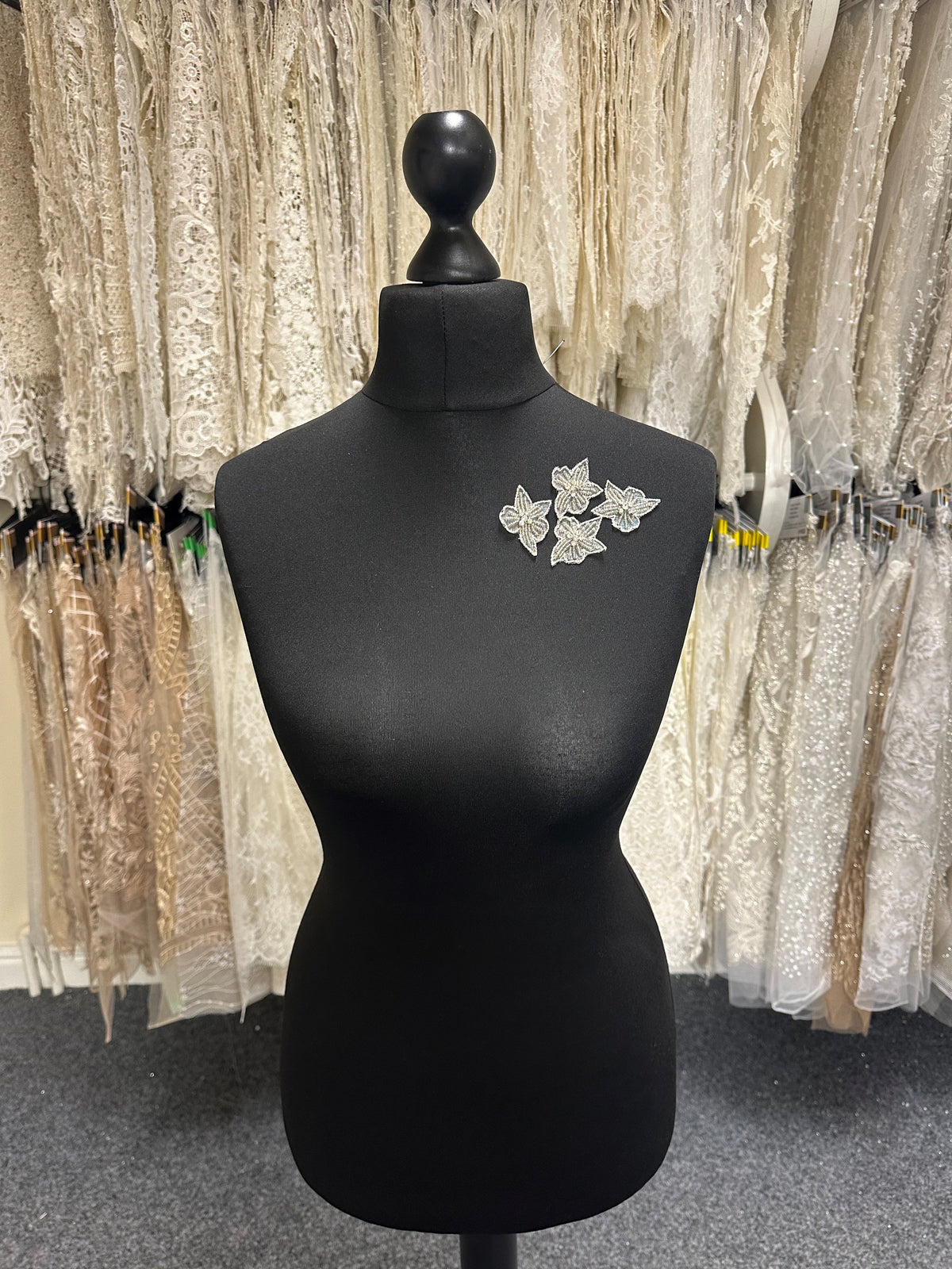 Applique en fleur cristalisée - Deidre