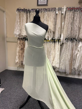 Georgette de soie embrun marin - Shimmer