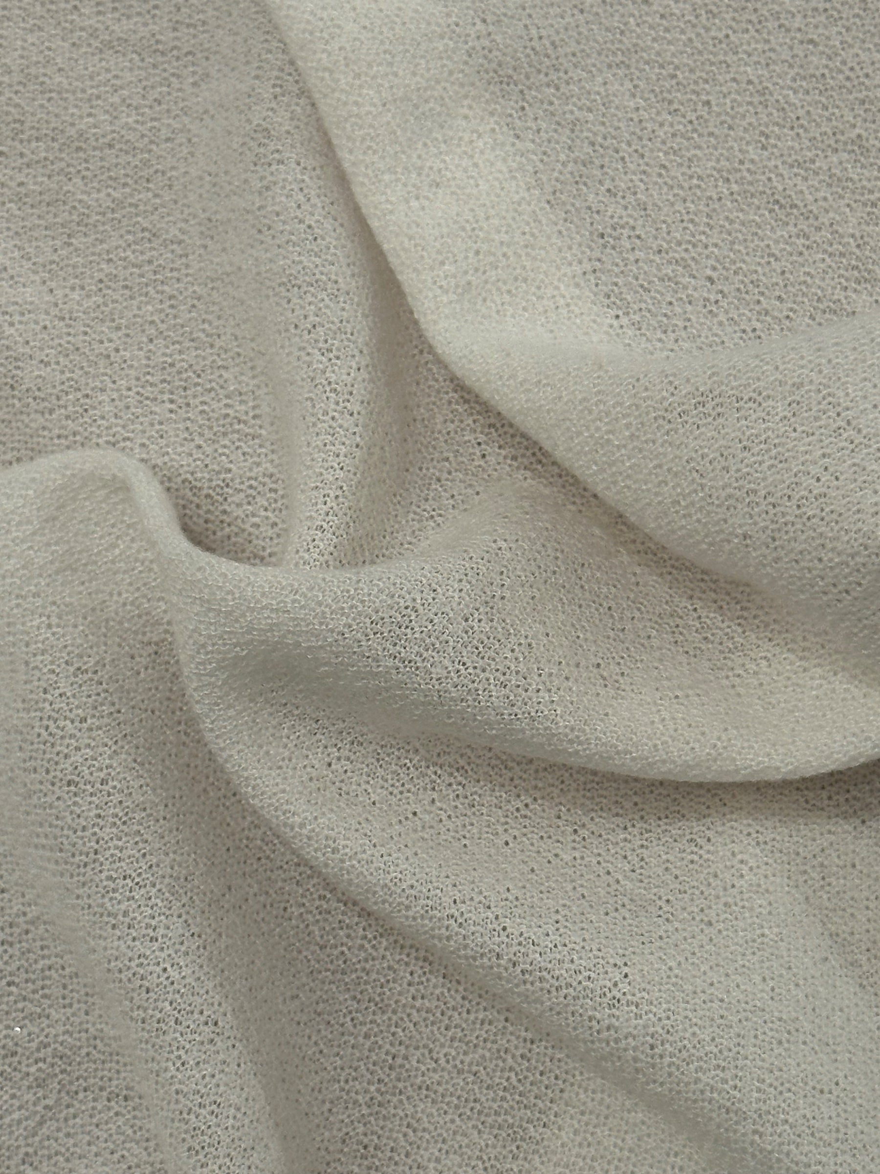 Ivory Knitted Crepe - Valetta