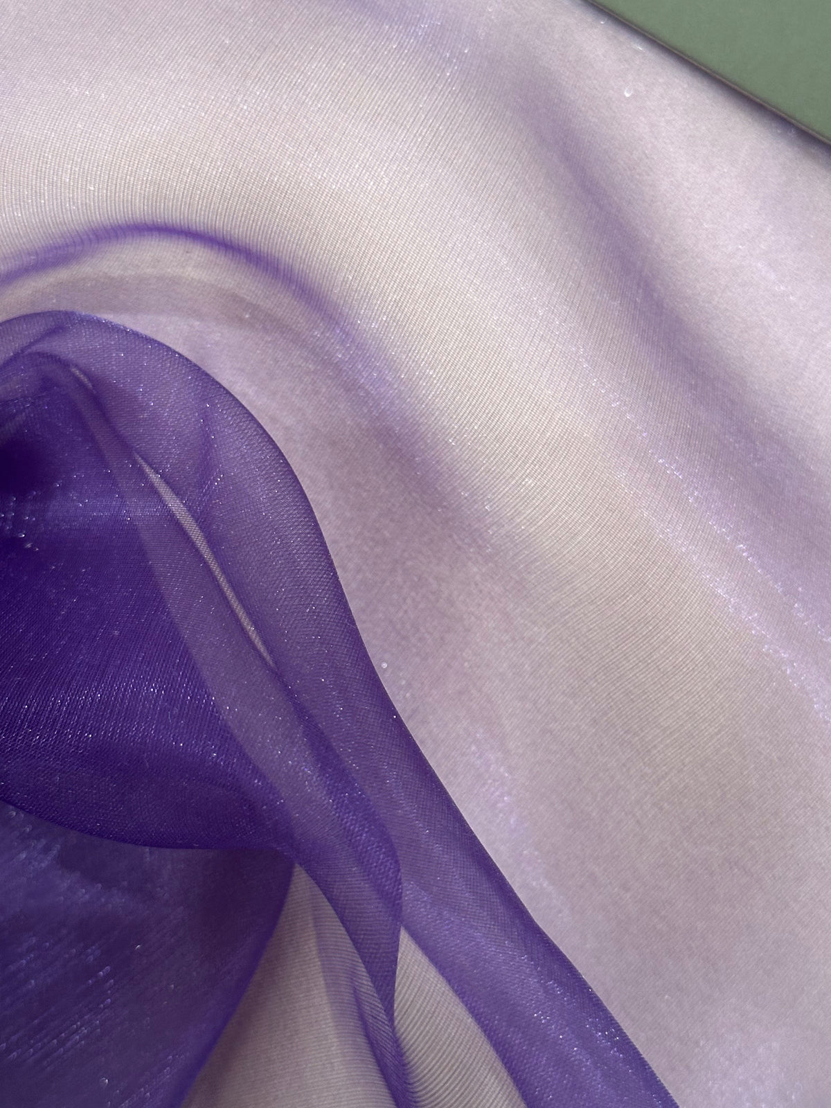 Purple Shiny Organza - Riva