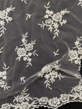 Dentelle blanche à paillettes - Roxanne (CF)