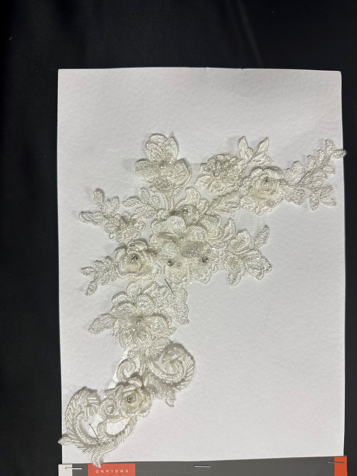 Appliques de dentelle 3D ivoire - Disagio (CF 248)