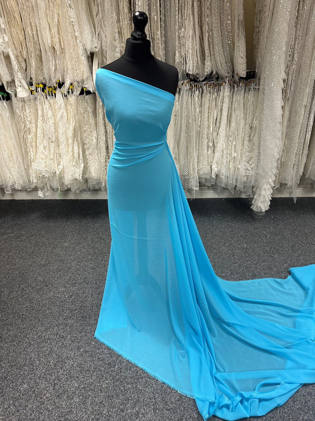 Mousseline de Polyester Turquoise - Benevolence