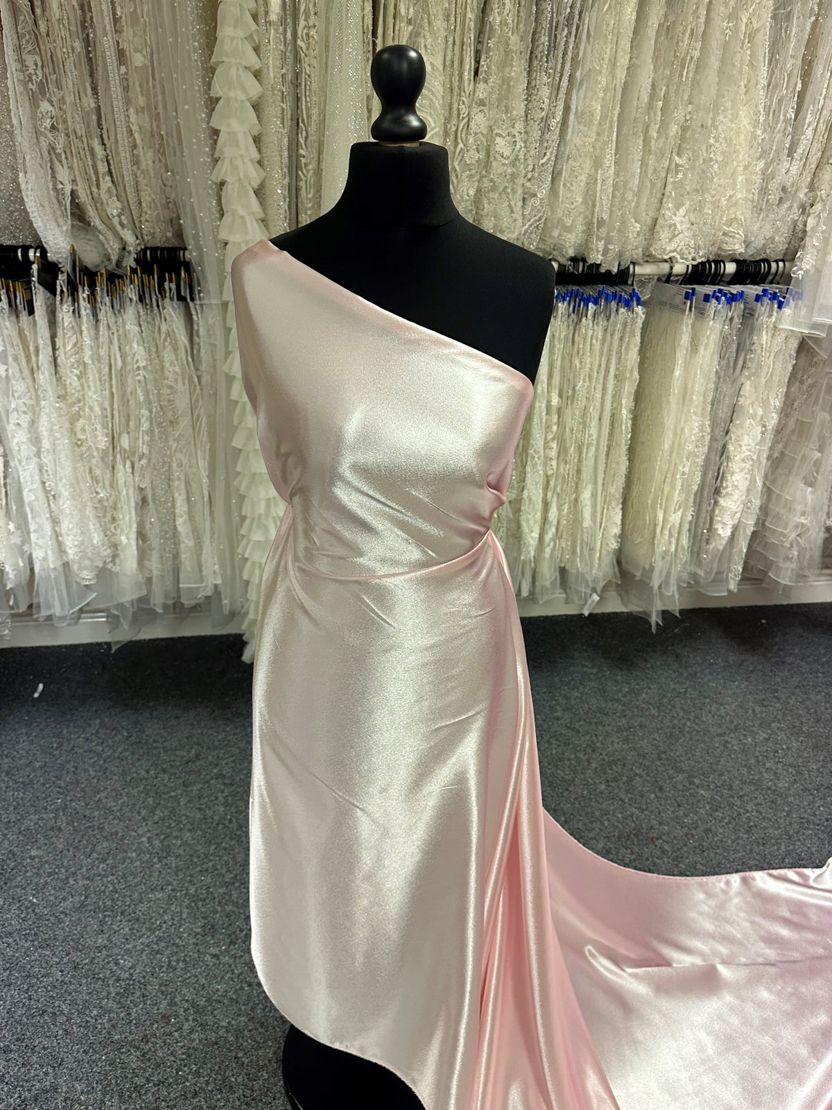 Satin Crêpe Polyester Rose - Desire