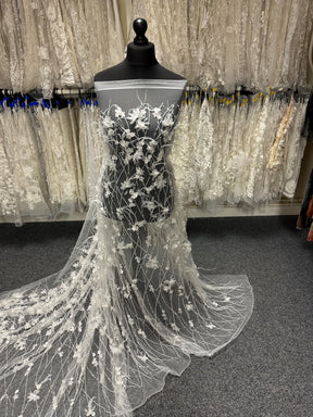 Dentelle de plumes ivoire - Zuly