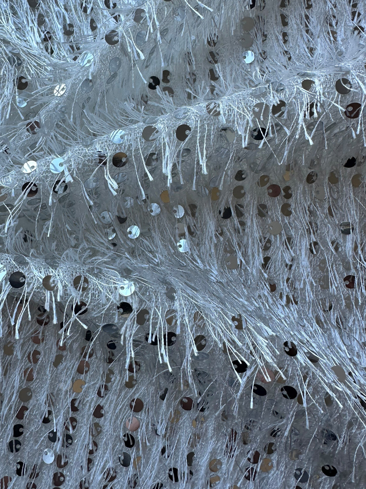 Silver Glamour Fabric - Reverberate
