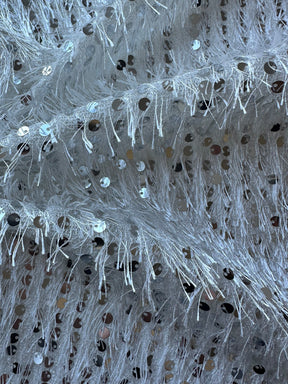 Silver Glamour Fabric - Reverberate