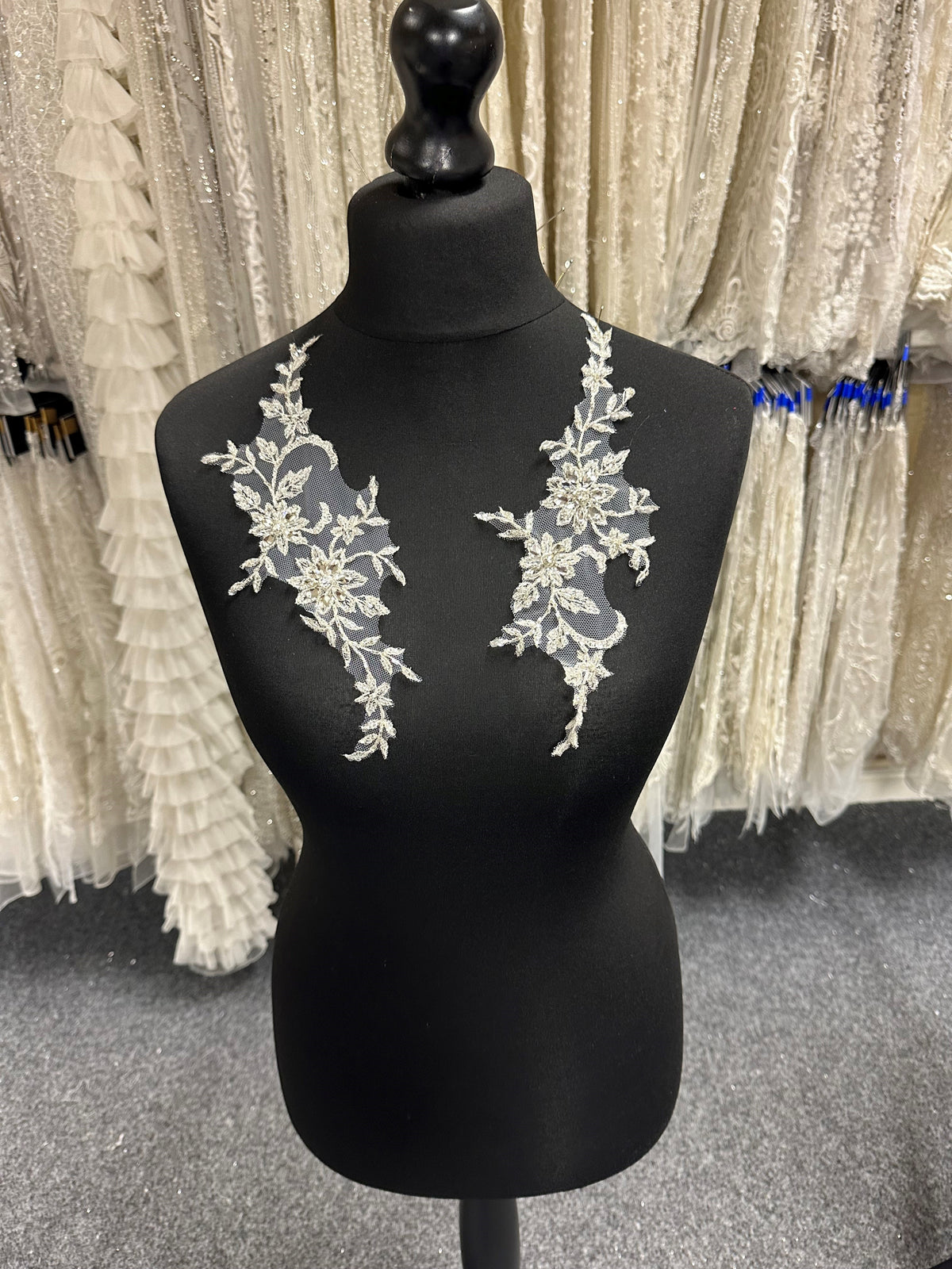 Crystal and Sequin Embellished Appliques - AP 8270 (CF)