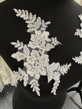 Ivory Sequin Lace Appliques - Ondine