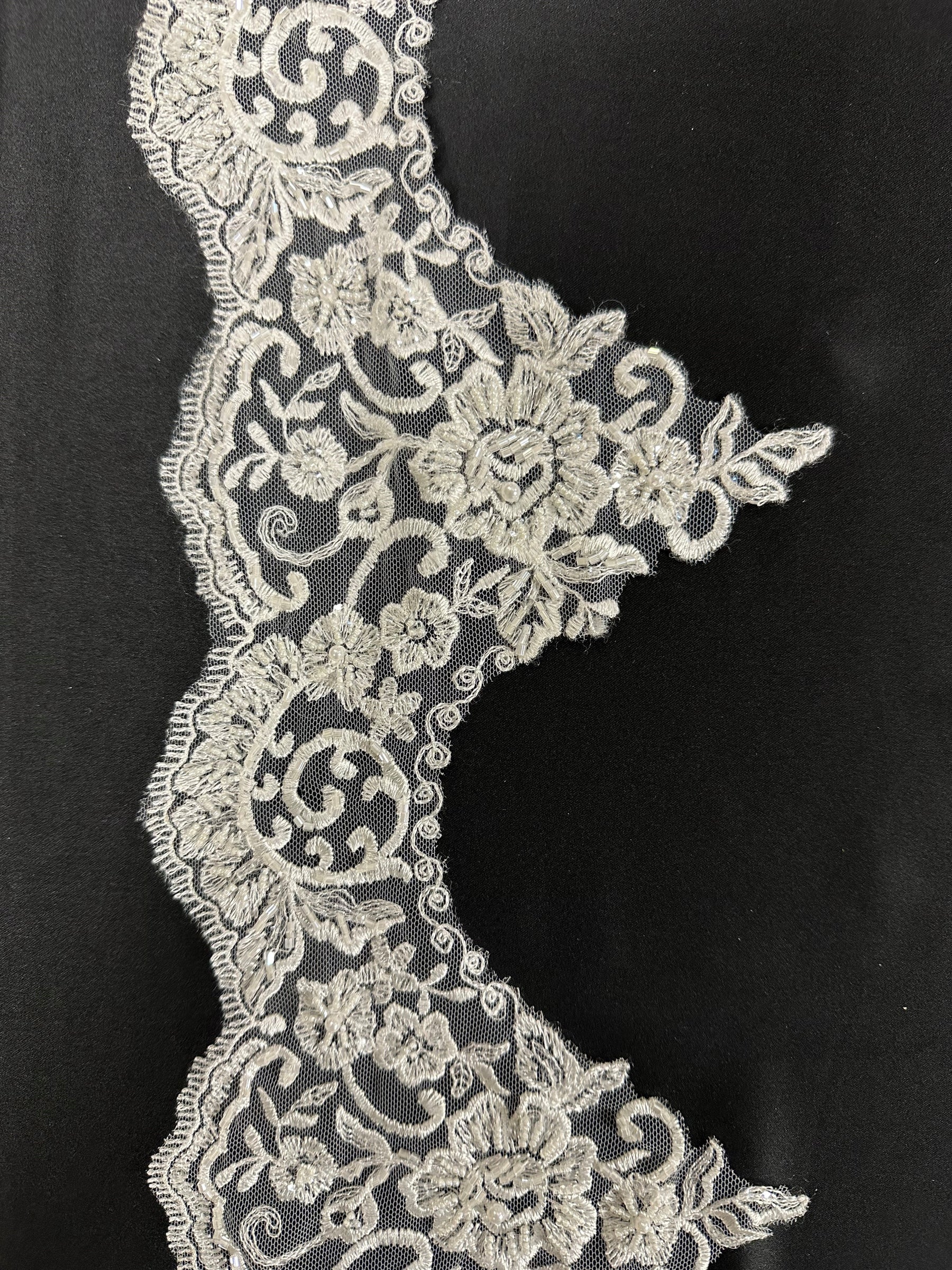 Ivory Beaded Lace Trim - Variety