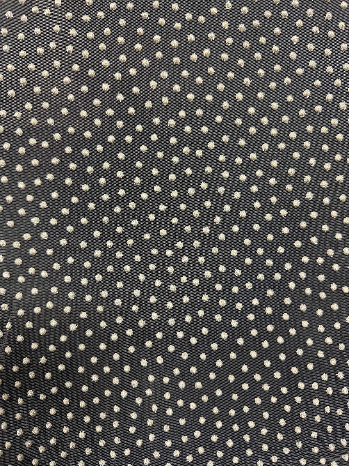 Dentelle ivoire à paillettes - Inde