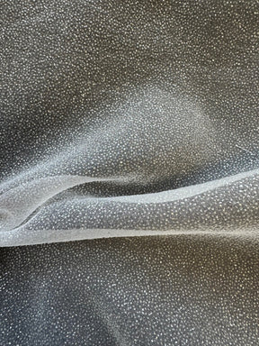 Organdi froissé en polyester ivoire - Blizzard