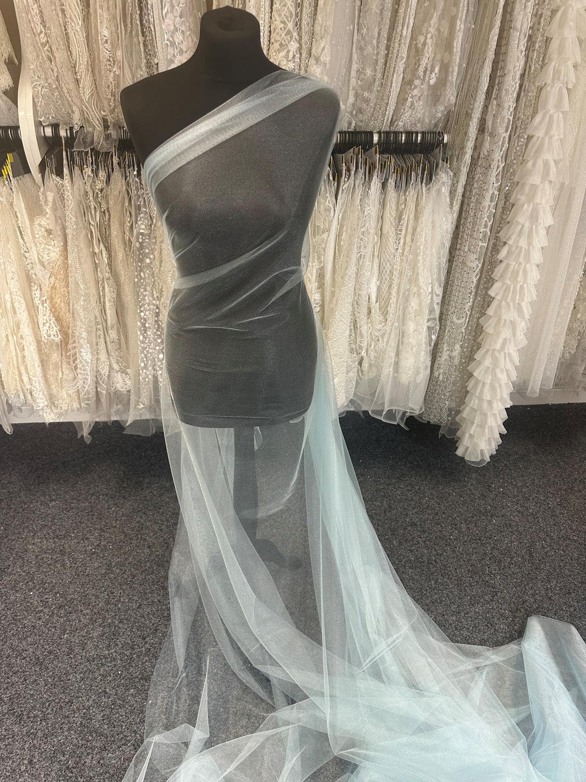 Tulle Stretch Bleu Poudré - Proficiency
