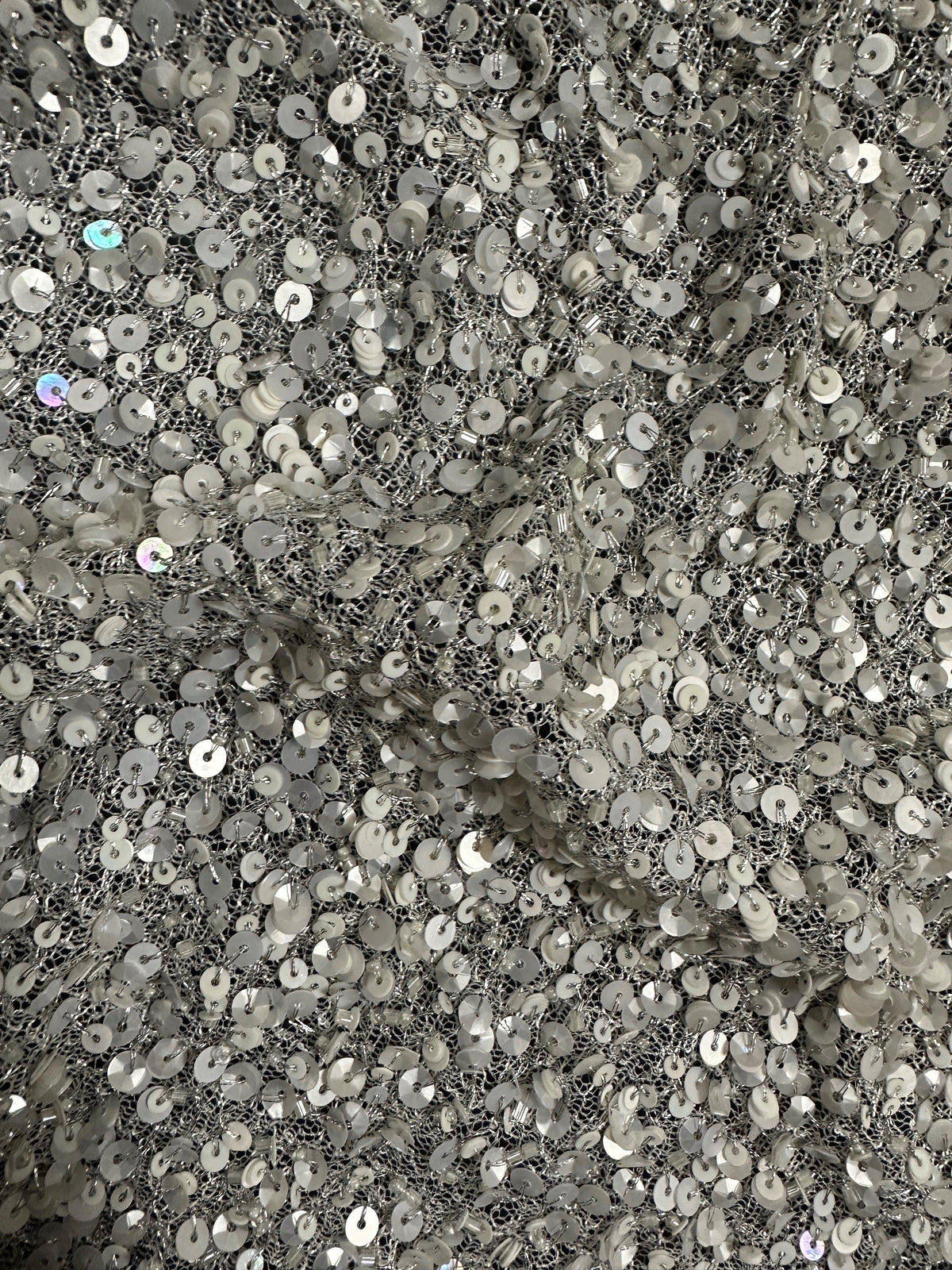 Maille pailletée ivoire - Jaipur