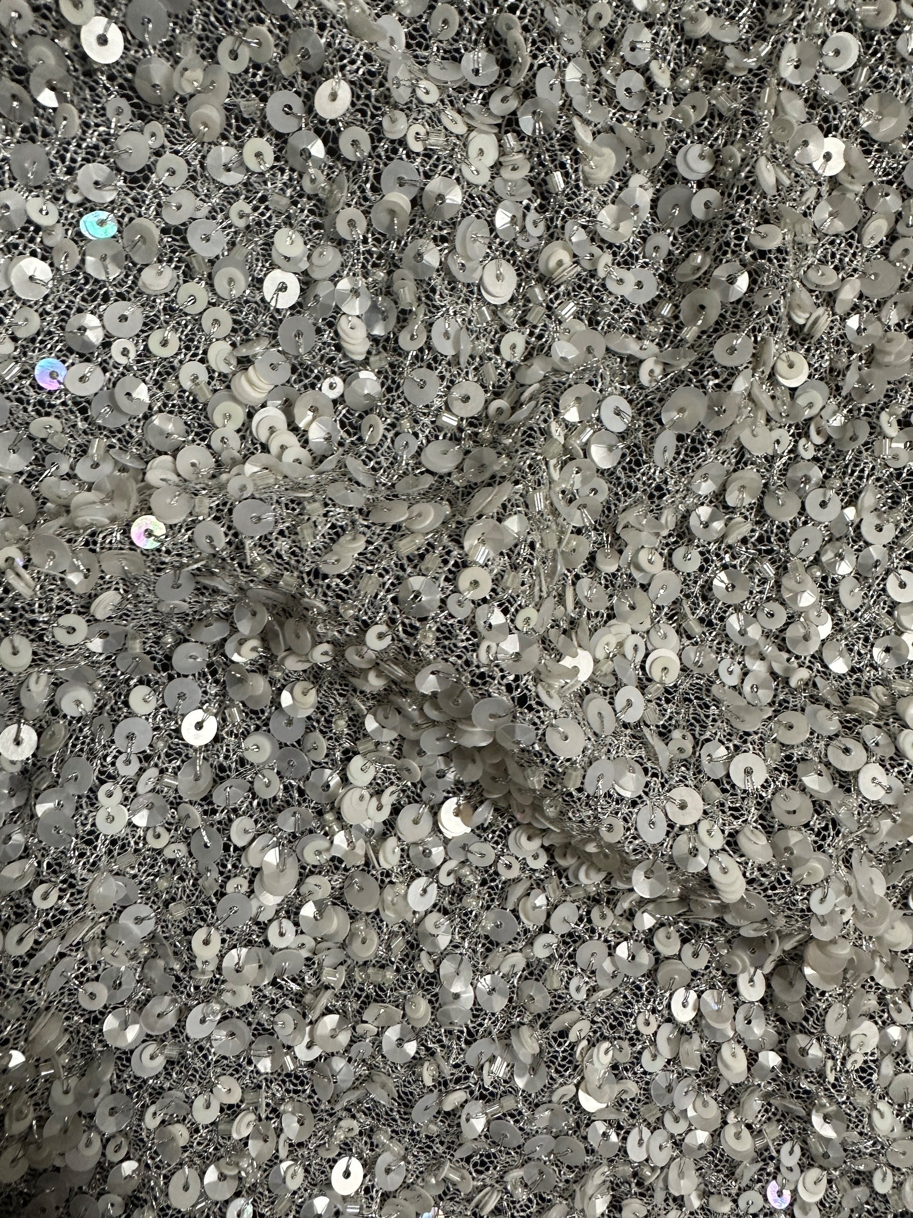 Maille pailletée ivoire - Jaipur