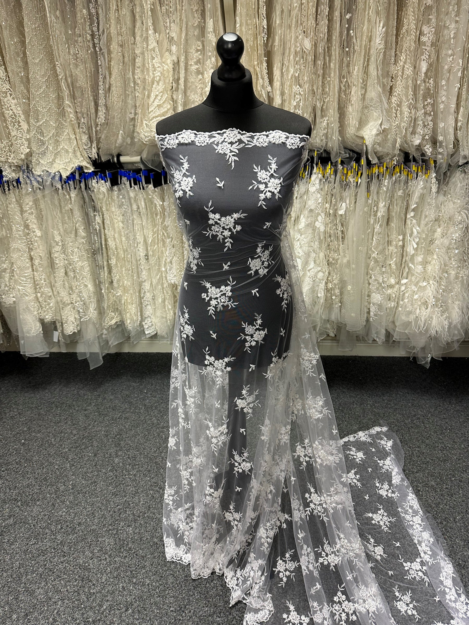 White Beaded Lace - Ream