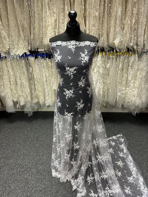 White Beaded Lace - Ream