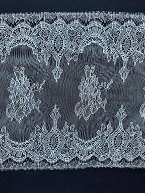 Bordure en Dentelle Chantilly Eco Ivoire - Blanka