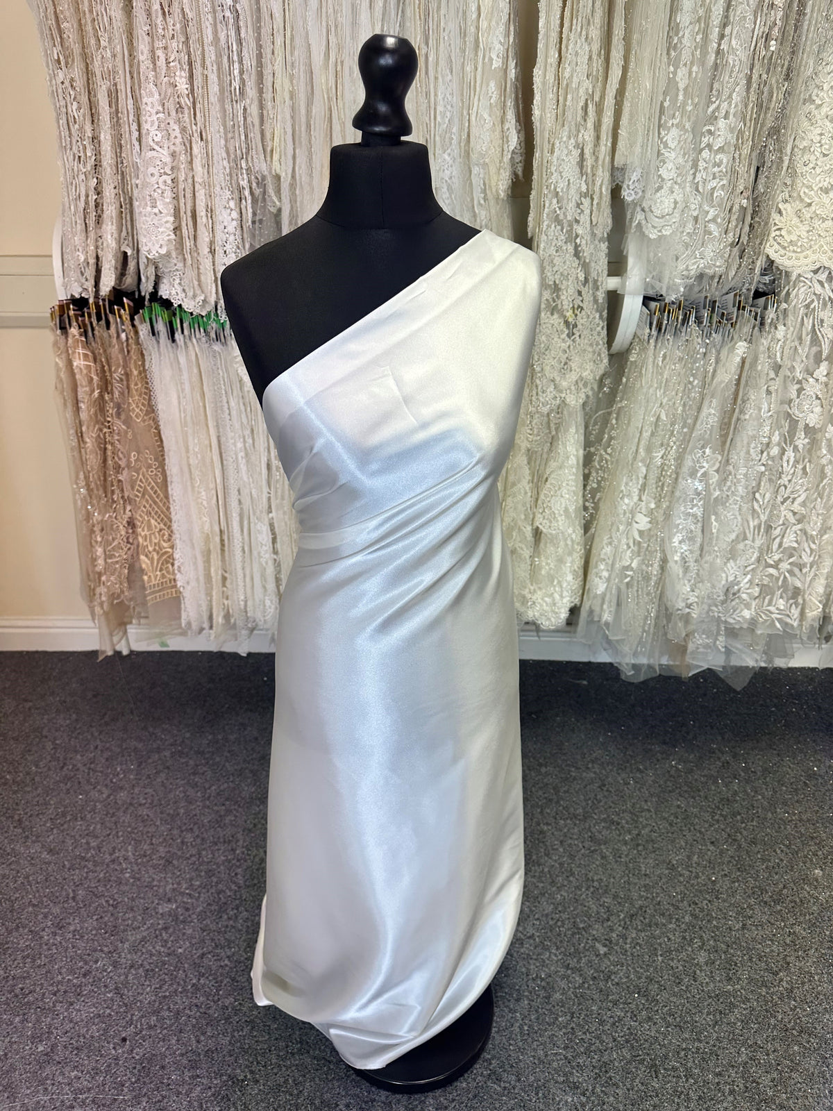 Satin Polyester Ivoire - Sacré