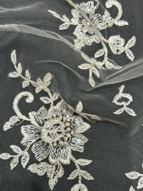 Dentelle perlée ivoire - Languide (CF Lucinda)