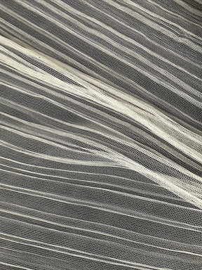 Organza de polyester plissé ivoire - Flirt (CF)