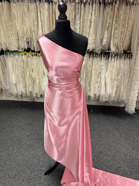 Satin Crêpe Polyester Rose Foncé - Desire