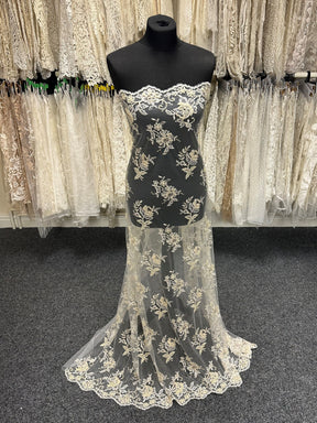 Dentelle Perlée Champagne - Chloé